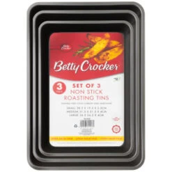 Betty Crocker Non-Stick Roaster Pans 3pk