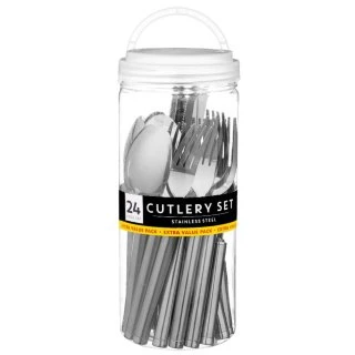 B&M Stainless Steel Cutlery Set 24pc - Image 2