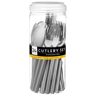 B&M Stainless Steel Cutlery Set 24pc