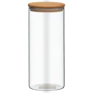 Glass Cannister With Airtight Bamboo Lid - Large