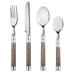 Simply Everyday Bubble Cutlery Set 16pc - Charcoal