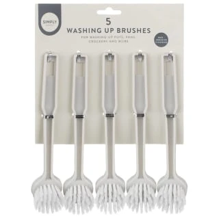 Simply Everyday Washing Up Brushes 5pk